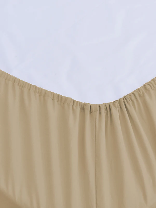 Beige Bamboo Bed Sheets - Cooling Comfort For Modern Bedrooms - Image 5