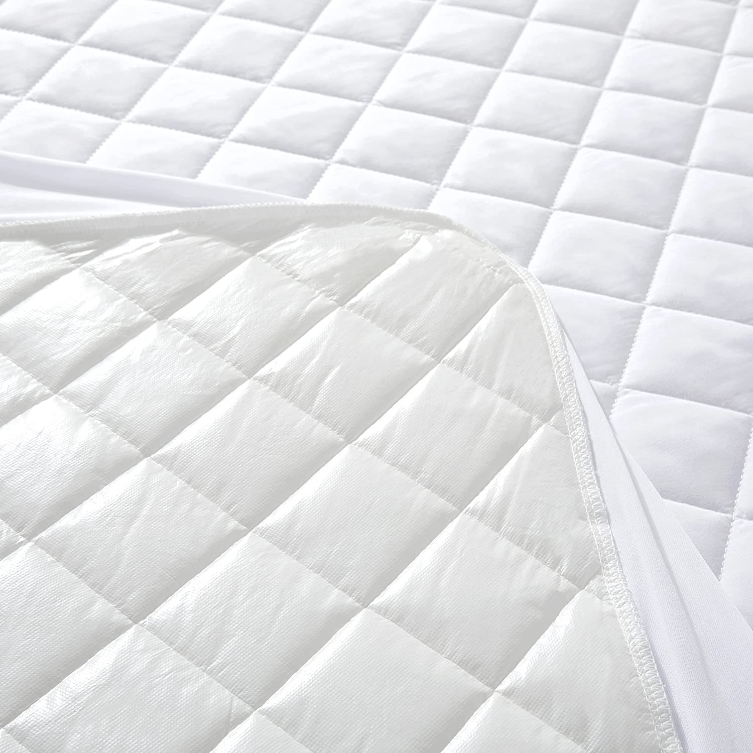 Best Waterproof Mattress Protector - Cool Bamboo Fitted Mattress Cover - Image 5