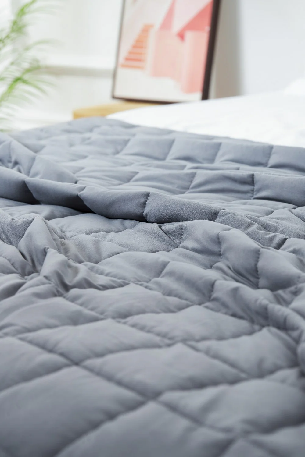 Best Weighted Blanket King Size - Cool Bamboo Gray Comforter for Deep Relaxation - Image 10