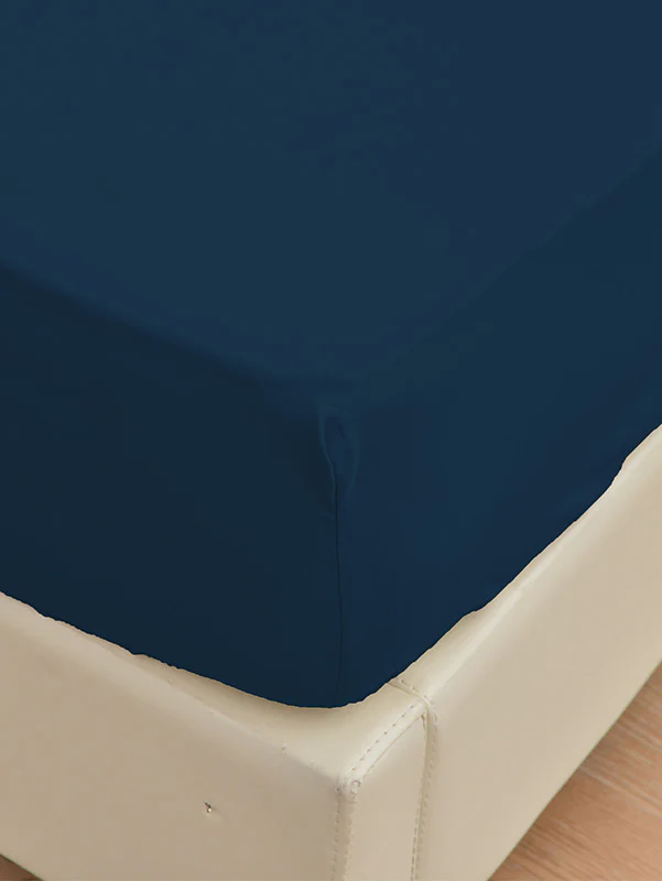 Cobalt Blue Bamboo Bed Sheets - Cooling Comfort For Modern Bedrooms - Image 3