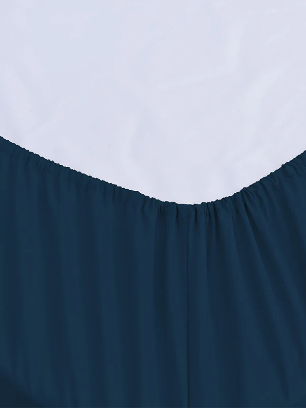 Cobalt Blue Bamboo Bed Sheets - Cooling Comfort For Modern Bedrooms - Image 4