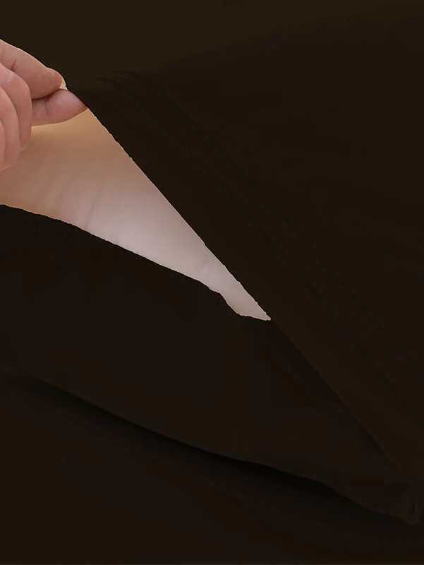 Dark Brown Bamboo Bed Sheets - Cooling Comfort For Modern Bedrooms - Image 3