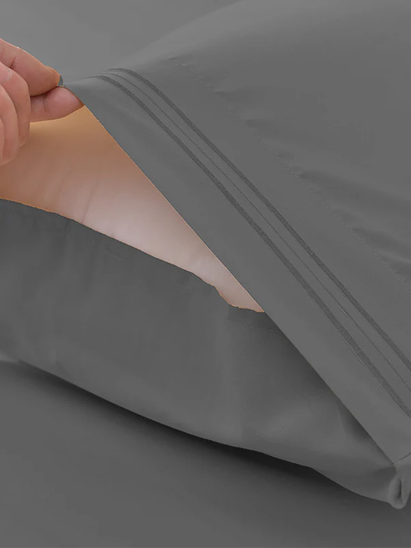 Gray Bamboo Bed Sheets - Cooling Comfort For Modern Bedrooms - Image 3