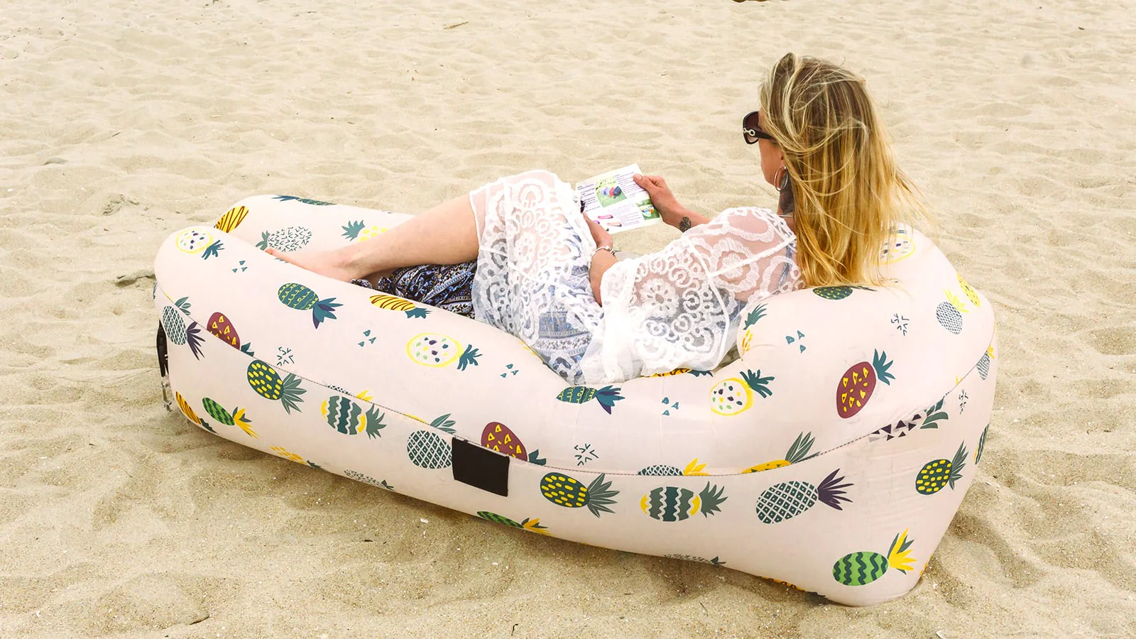 Inflatable Lounger: Portable, Durable, No Pump, for Beach & Pool - Image 15