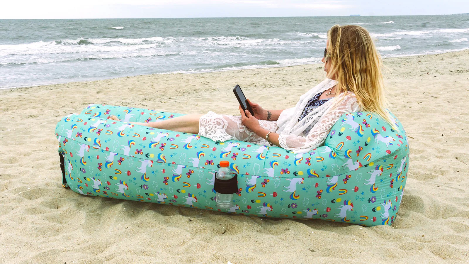 Inflatable Lounger: Portable, Durable, No Pump, for Beach & Pool - Image 19