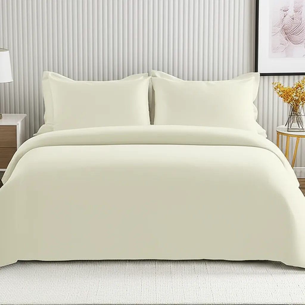 Ivory Bamboo Bed Sheets - Cooling Comfort For Modern Bedrooms - Image 3
