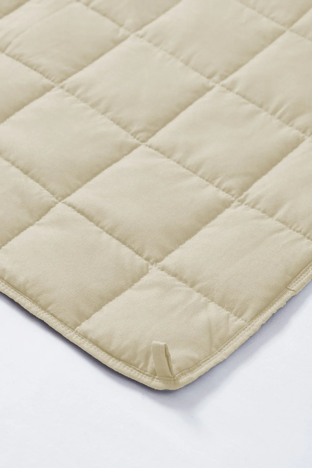King Size Weighted Blanket - Cool Bamboo Beige Weighted Comforter for All Seasons - Image 10