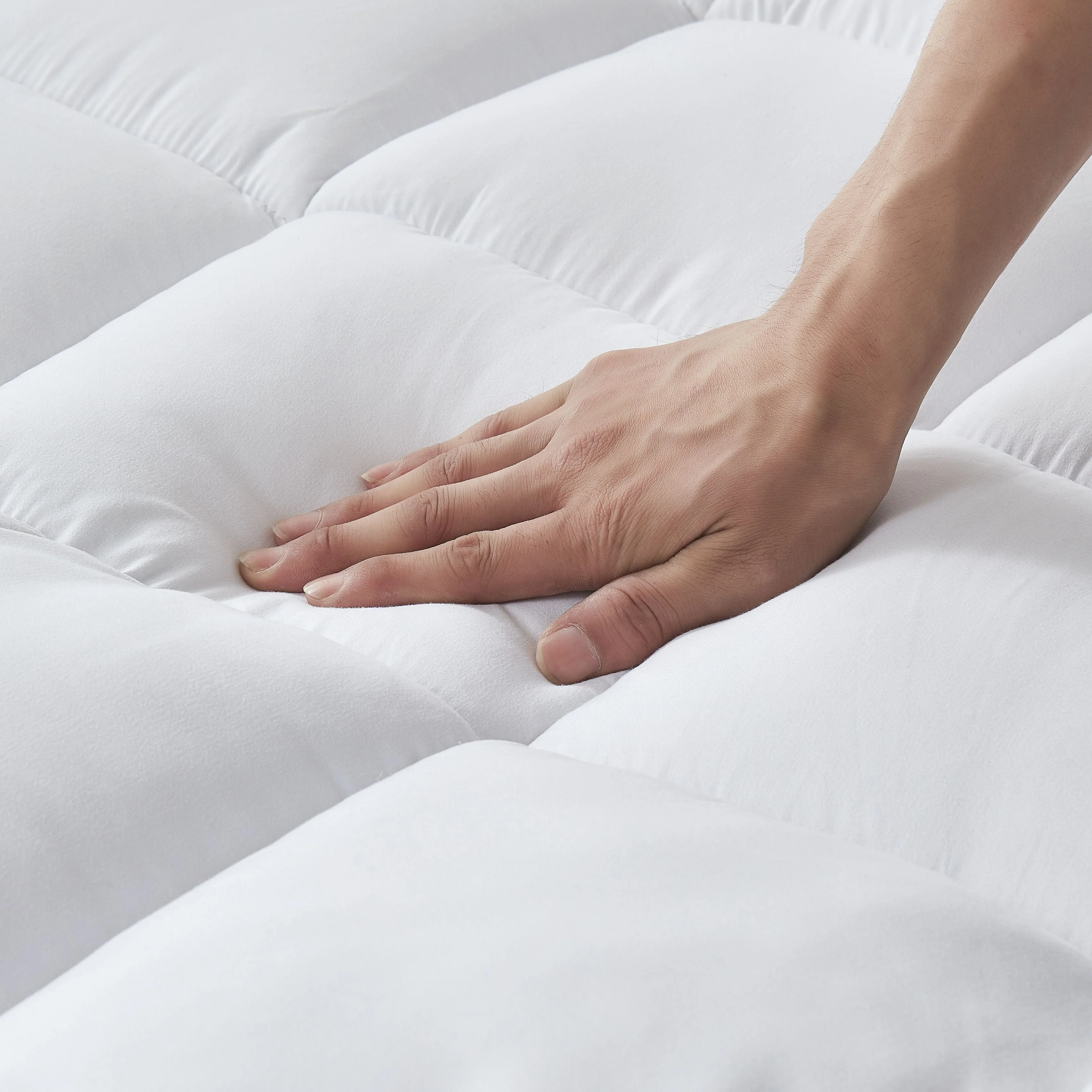 Microfiber Mattress Topper - Soft and Durable Mattress Pad by Cool Bamboo - Image 5