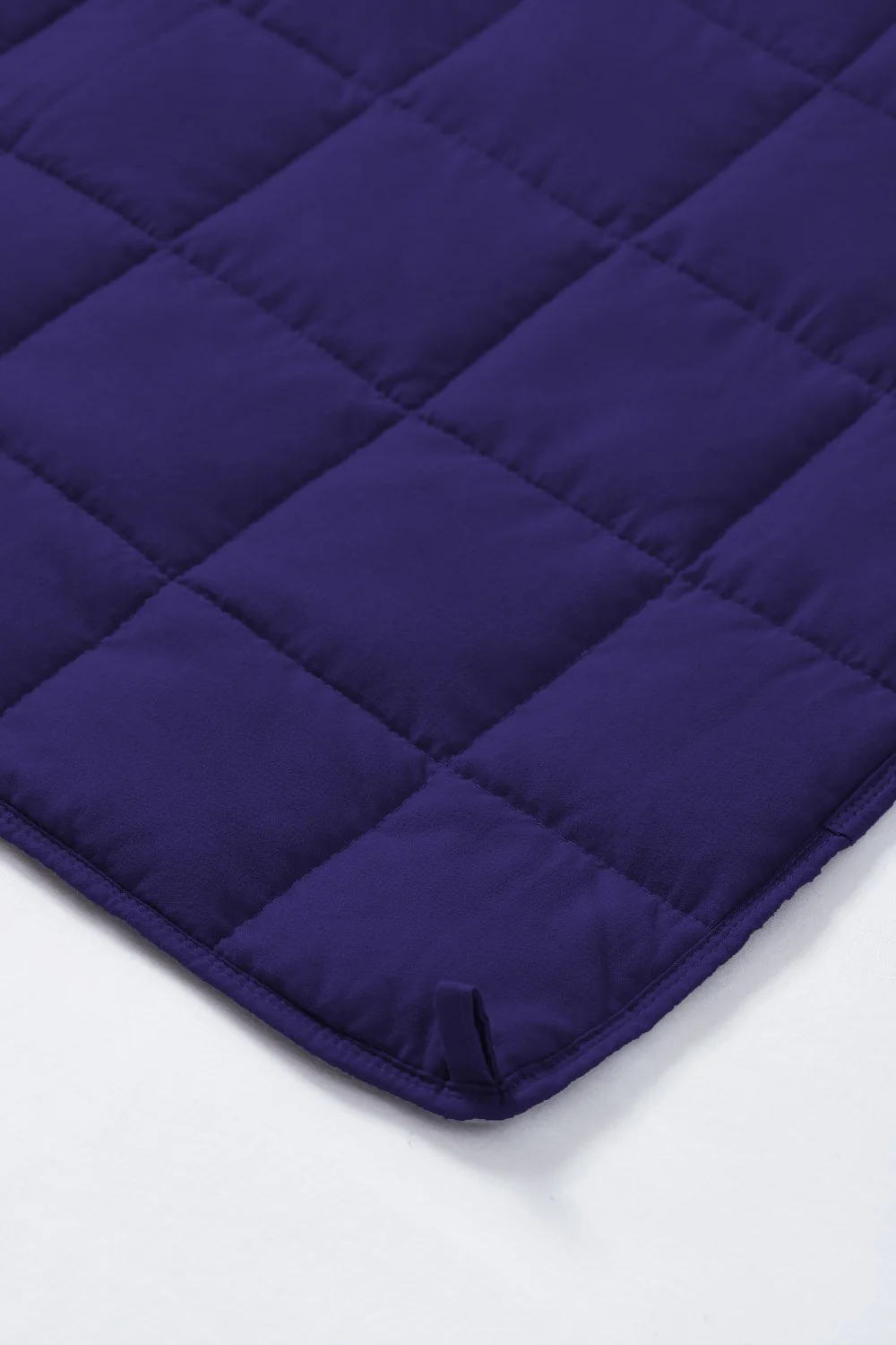 Queen Size Weighted Blanket - Cool Bamboo Navy Blue Heavy Comforter for Better Sleep - Image 9